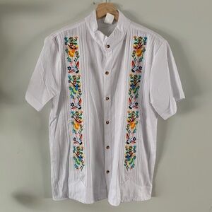 Vintage Embroidered Short Sleeve Shirt